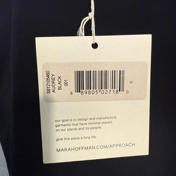 Mara Hoffman‎ Deep Plunge Front One Piece Bathing Suit (Audrey) Black NWT Small - Picture 10 of 12